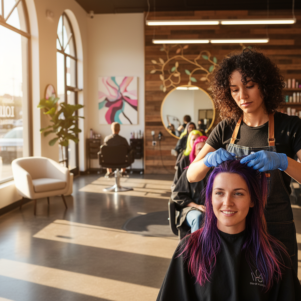 Explore Vibrant Hair Color Services at Amaze Salon in Queens image