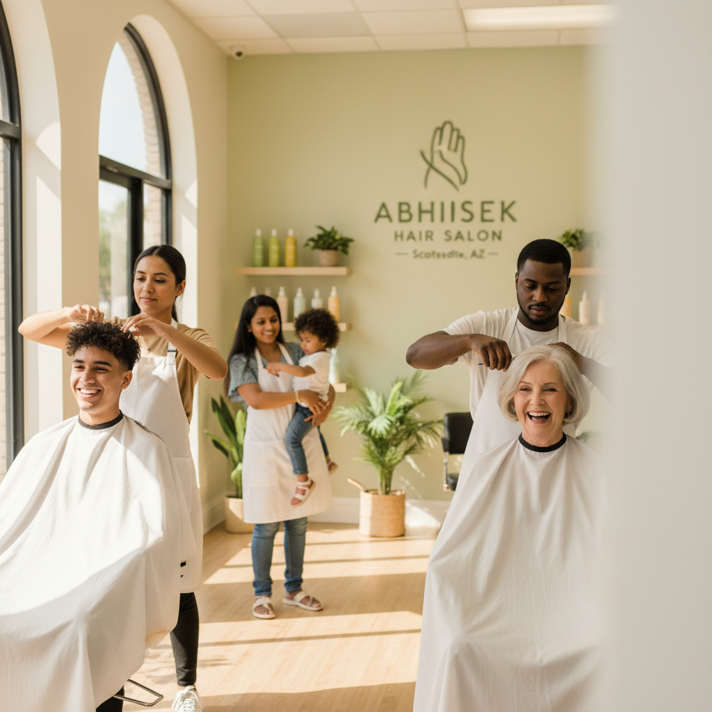 Stylish haircuts in Scottsdale at Abhishek Hair Salon