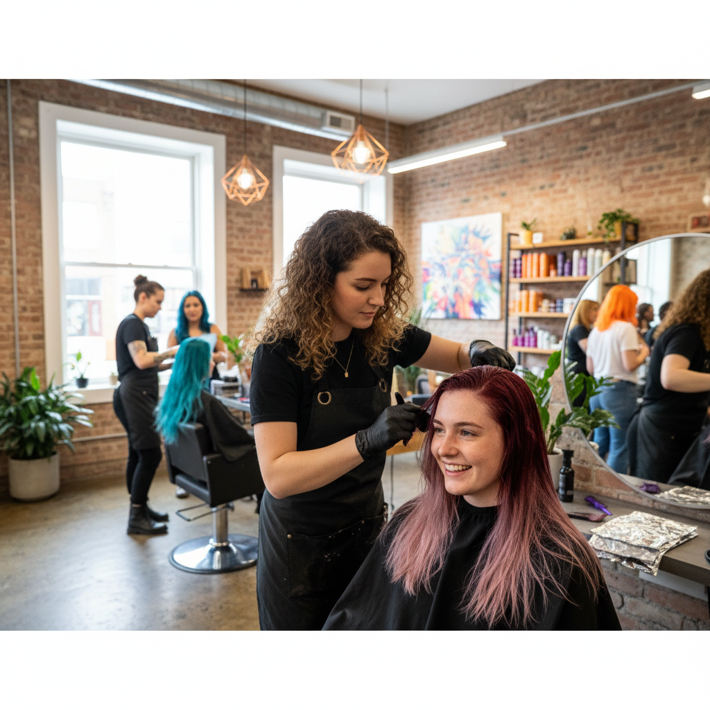 Explore Vibrant Color Services at Amaze Salon and Spa in Queens image