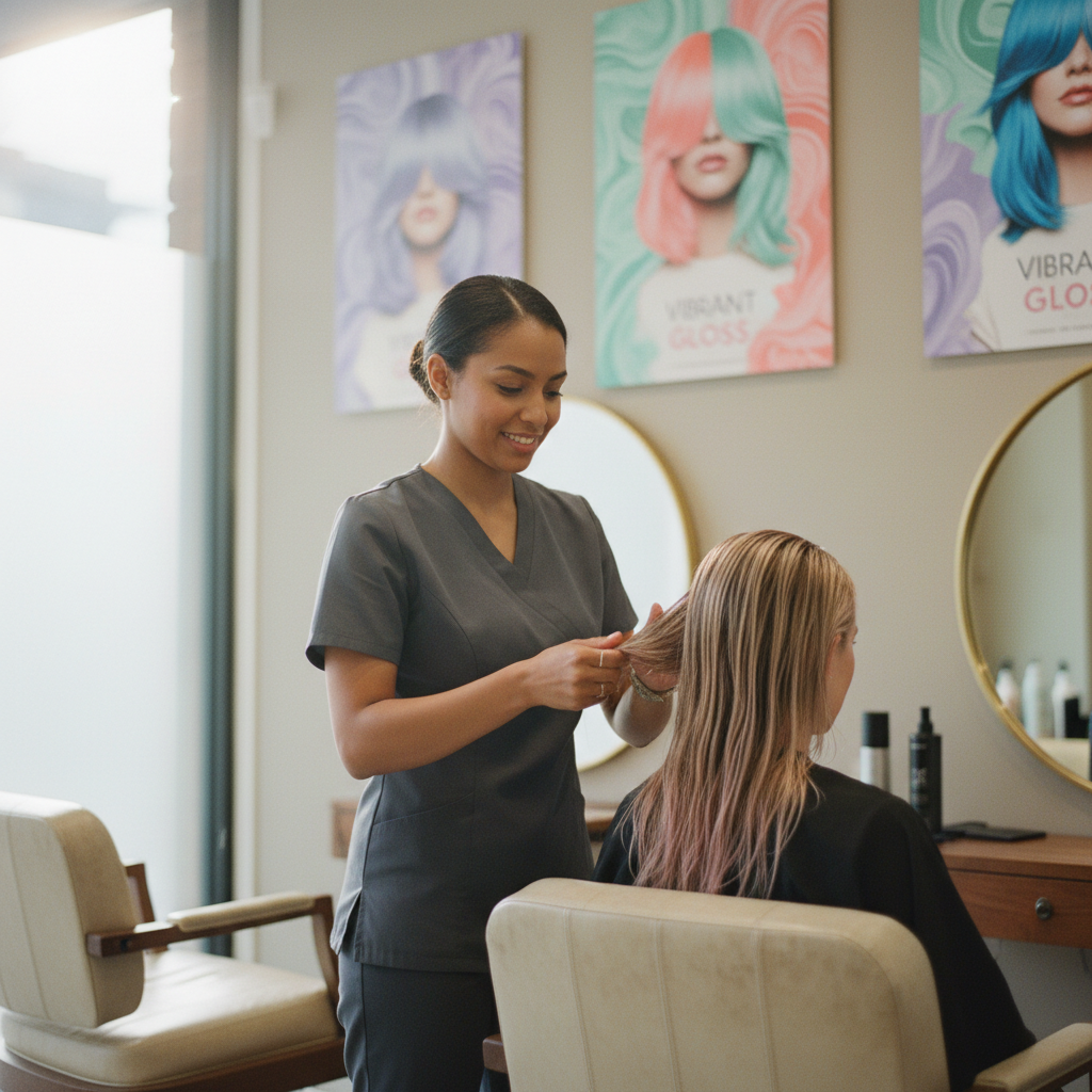Toner and Gloss Treatment at Amaze Salon and Spa